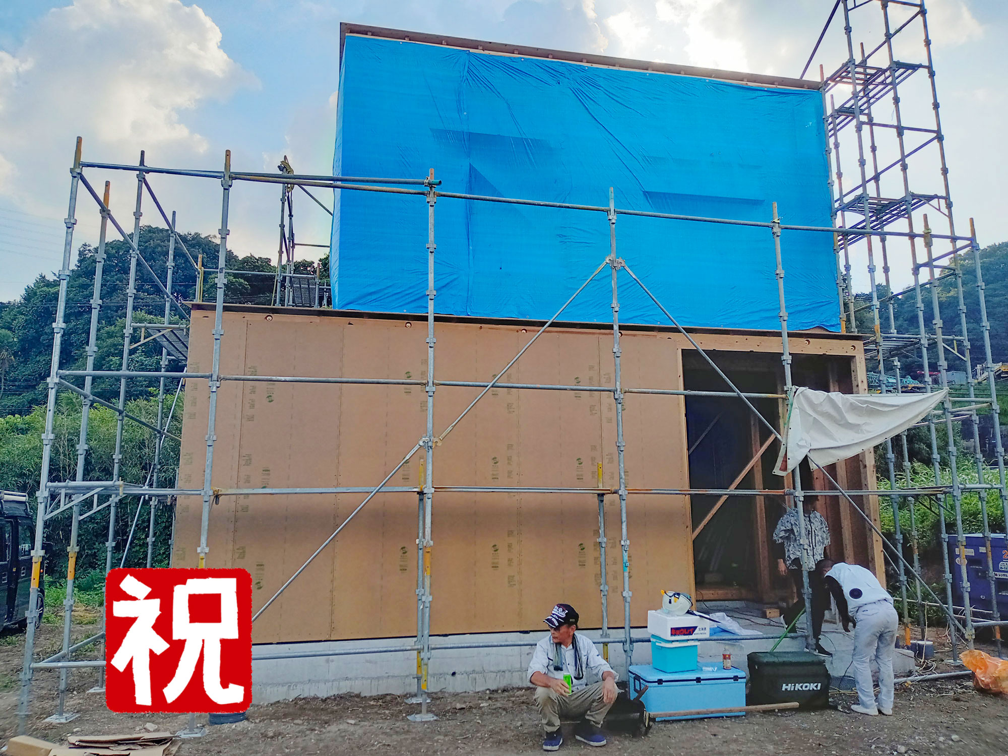 太宰府市N様邸～棟上げ工事♪チームワーク良し！～ | 福岡の工務店 